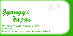 gyongyi hajas business card